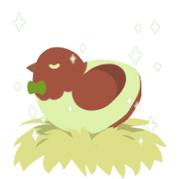 A apple and russet chicken with a head pattern