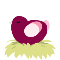A maroon and rose chicken
