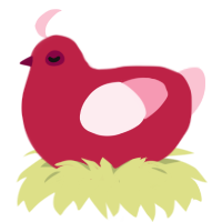 A crimson and rose chicken