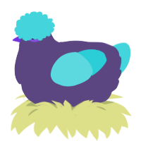 A overcast and aqua chicken