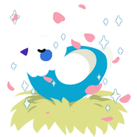 A cerulean and white chicken with a head pattern
