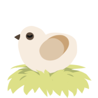A cream and beige chicken