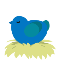 A sapphire and sea chicken