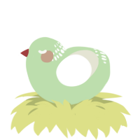 A gluppy and white chicken with a neck-band pattern