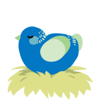 A sapphire and gluppy chicken with a neck-band pattern