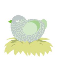A silver and gluppy chicken with a lace pattern