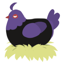 A sable and overcast chicken with a head pattern