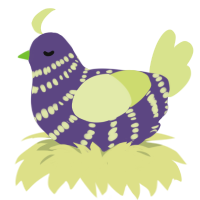 Nightshade, a overcast and lemon chicken with a bar pattern
