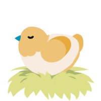 A cream and honey chicken with a head pattern