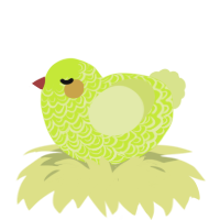 A lime and lemon chicken with a double-lace pattern