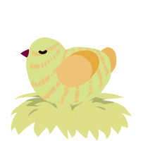 A lemon and honey chicken with a bar pattern