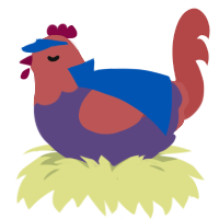 Roy Fire Emblem, a overcast and red chicken with a head pattern