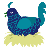 Bottom Deep Blue Sea, a navy and sea chicken with a lace pattern