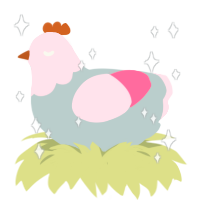 fantasma, a silver and rose chicken with a head pattern