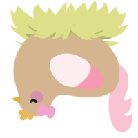 weird ice cream, a beige and rose chicken