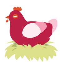 cherry, a crimson and rose chicken