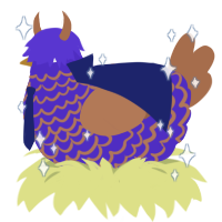 Some kind of pottery, a indigo and brown chicken with a lace pattern