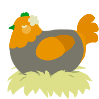Rotten Pumpkin, a ash and gold chicken with a head pattern