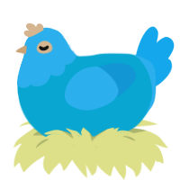 why are you olue, a cerulean and sky chicken with a head pattern