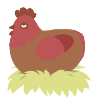 (unnamed), a brown and red chicken with a head pattern