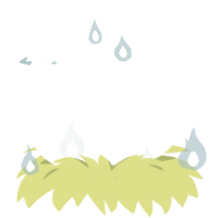 Boo, a white and lavender chicken with a bar pattern