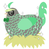 Big Dill, a ash and spring chicken with a lace pattern