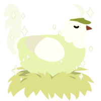 Jaska, a apple and white chicken with a head pattern