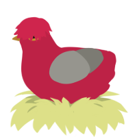cranberry, a crimson and ash chicken