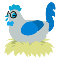 Chipen, a silver and sapphire chicken