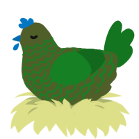 cobb salad, a olive and leaf chicken with a lace pattern