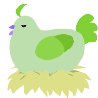 PoPiPo, a gluppy and grass chicken