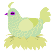 (unnamed), a gluppy and lemon chicken with a lace pattern