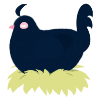 源碧 Minamoto Aoi, a tumblr chicken with a lace pattern