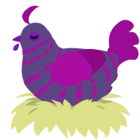 Lysianthus, a overcast and plum chicken with a bar pattern