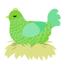 salad, a grass and spring chicken with a lace pattern