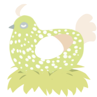 (unnamed), a lemon and cream chicken with a speckle pattern