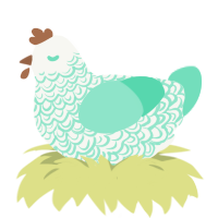 fine china teapot, a white and mint chicken with a double-lace pattern