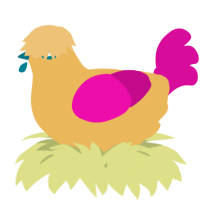 A honey and fuchsia chicken