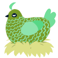 A chartreuse and spring chicken with a lace pattern