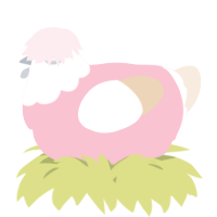 A rose and cream chicken with a head pattern