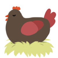 A bark and red chicken