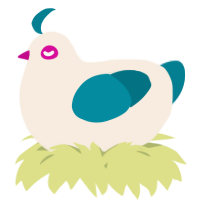 A cream and sea chicken