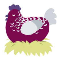 (unnamed), a wine and mist chicken with a half-lace pattern