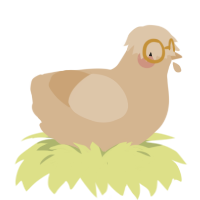 Maman Nougat, a beige chicken