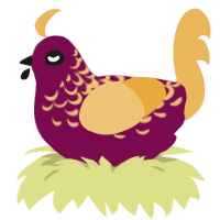 A wine and honey chicken with a half-lace pattern