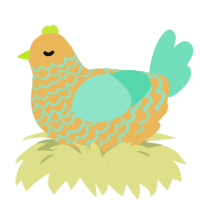 A honey and mint chicken with a lace pattern