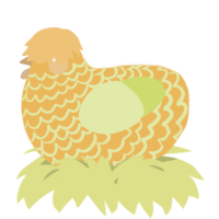 A honey and lemon chicken with a lace pattern