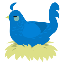 AY132, a sapphire chicken with a half-lace pattern