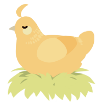 A honey chicken with a neck-band pattern