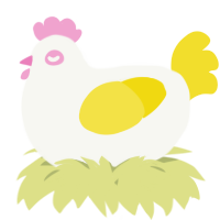 A white and yellow chicken
